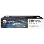 HP 981Y Original Ink Cartridge - Yellow - Page Wide - Extra High Yield - 16000 Page