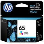 HP 65 Ink Cartridge Tri-Colour, Yield 120 pages for HP AMP 120 , DeskJet 2620, 2621, 3720, 3721, HPEnvy5020, 5030, Officejet 2623 Printer