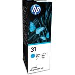 HP 31 Ink Bottle 70-ml Cyan , 8000 page yield  for HP Smart Tank Plus 555, 571, 655, 450, 455, 551, 5105, 7005, 7305 Printer
