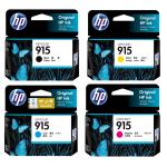 HP 915 Black+ Tri-Colours Ink Cartridge Value Pack 315 Pages - for HP OfficeJet 8010 /  OfficeJet Pro 8012 / 8020 / 8022 / 8028 Printer