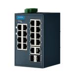 Advantech EKI-5626CI-MB-AE 16+2G port Lite Managed Ethernet Switch support Modbus/TCP, -40~75