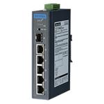 Advantech EKI-2706G-1GFPI-BE 6 port Gigabit Unmanaged Ethernet Switch with 4 PoE+ port,-40 75