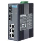 Advantech EKI-2728MI-BE 6+2G SC Multi-mode Full Gigabit Unmanaged Ethernet Switch,  -40-75°C