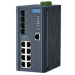 Advantech EKI-7712E-4FI-AE 8+4G port Gigabit Managed Ethernet Switch, -40 75