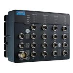 Advantech EKI-9516E-4GMPW-AE EN50155 Managed PoE Ethernet Switch with 12FE+4GE bypass, 24-110VDC