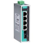 MOXA Industrial switch EDS-205A-S-SC 5-port 4X10/100BaseT(X) ports, 1X100BaseFX single-mode port with SC connector, -10 to 60°C operating temperature