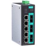 MOXA Industrial switch EDS-408A-2M1S-SC 8-port Entry-level managed Ethernet switch, 0 to 60°C operating temperature - 5x 10/100BaseT(X) ports, 2x 100BaseFX multi-mode ports, 1x 100BaseFX single-mode port with SC connectors