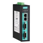 MOXA NPort IA5150A 1-port RS-232/422/485 with serial/LAN/power surge protection, 2X10/100BaseT(X) ports with single IP, operating temperature,  industrial automation device server