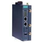 MOXA industrial computer UC-8220-T-LX 1GHZ. 1G, 4GB eMMC Arm-based wireless-enabled DIN-rai, 2 X Lan, 2 X com, 1 Mini PCI, -40 to 85°C operating temperature