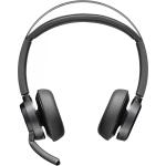 HP Poly Voyager Focus 2 Bluetooth On-Ear Active Noise Cancelling Headset - Teams Certified BT700-A / 4-Mics Noise Cancellation / Hybrid ANC / Busy Light / Up to 50m Distance / Up to 25-Hour Talk-Time