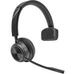 HP Poly Savi 7410 DECT Wireless On-Ear Mono Headset with Stand - Teams Certified Noise-Canceling Mic / ANC / Busy Light / Up to 180m Distance / Up to 13-Hour Talk-time