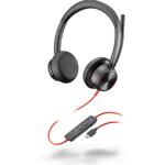 HP Poly Blackwire 8225 USB-C/A Wired On-Ear Active Noise Cancelling Headset - Teams Certified Noise-Canceling Mic  / Hybrid ANC / Busy Light /  In-line Control
