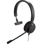 Jabra Evolve 20 SE USB-A Wired On-Ear Mono Headset with In-Line Controls - UC Certified Plug and play / Busy Light / Mic Noise Cancellation