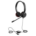 Jabra Evolve 20SE USB-A Wired On-Ear Headset with In-Line Controls - MS Certified