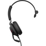 Jabra Evolve2 40 Mono Wired On-Ear Headset (Microsoft Teams, USB Type-A, Black)