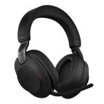 Jabra Evolve2 85 Bluetooth Over-Ear Active Noise Cancelling Headset - Teams Certified Link380-A / 10-Mics Noise Cancellation / 40mm Speakers / Hybrid ANC / Retractable Mic / Busy Light / Fast Charge / Up to 30m Distance / Up to 30-Hour Talk