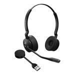 Jabra Engage 55 DECT Wireless On-Ear Headset - Teams Certified Link400-A / 2-Mics Noise Cancellation / Busy Light / 5 Wearing Styles / Up to 120m Distance / Up to 13-Hour Talk-time