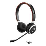 Jabra Evolve 65 SE Bluetooth On-Ear Headset - UC Certified Link390a / Busy Light / Up to 30m Distance / Up to 10-Hour Talk-Time