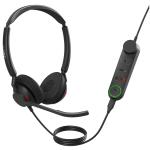 Jabra Engage 50 II USB-C Wired On-Ear Headset with In-Line Controls - Teams Certified 2-Mics Noise Cancellation / Busy Light