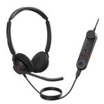 Jabra Engage 50 II USB-A Wired On-Ear Headset with In-Line Controls - UC Certified 2-Mics Noise Cancellation / Busy Light