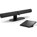 Jabra PanaCast 50 Video Bar System Windows IOT Zoom Room 3-UHD Cameras / 8-Mics Noise Cancellation / 4-Speakers Zero-vibration / Dual-Stream / FOV 180 Degree, Microphone Range up to 6m