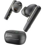 Poly Voyager Free 60+ USB-C True Wireless Noise Cancelling In-Ear UC Earset - Carbon Black ANC - Stereo - Mono - Bluetooth - 3000 cm - 20 Hz - 20 kHz - Earbud - Binaural - Teams Certified - Up to 24 Hours Battery Life