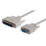 Dynamix C-SERAT-M DB9 Female to DB25 Male Serial Printer Cable - 2m Moulded