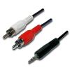 Dynamix CA-2RCA-ST5 Stereo 3.5mm Plug to 2 RCA Plug Cable - 5m Dynamix CA-2RCA-ST5 Stereo 3.5mm Plug to 2 RCA Plug Cable - 5m
