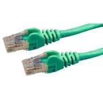 Dynamix PLG-C6A-10 Cat6 RJ45 Patch Lead - 10m - Green UTP - T568A - 250MHz - 24AWG - Slimline - Snagless - Gold Plated