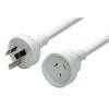 Dynamix PEXT5M 5m Standard Duty Power Extension Lead - White (3 Core 1.0mm) 240v 10A Dynamix PEXT5M 5m Standard Duty Power Extension Lead - White (3 Core 1.0mm) 240v 10A