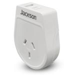 Jackson PTA8809USBMC Slim Outbound Travel Adaptor 1x USB-A and 1x USB-C (2.1A) Charging Ports. ConvertsNZ/AUSPlugs for use in USA, Canada & More.
