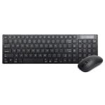 Bonelk KM-322 Wireless Keyboard & Mouse Combo - Black Slim