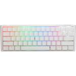 Ducky One 3 Mini Classic Pure White Hotswap RGB Double Shot ABS Mechanical Keyboard - Cherry MX Silver