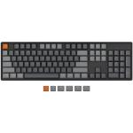 Keychron K10 Full Size Wireless Mechanical Keyboard - RGB Backlight Hot-Swappable Gateron G Pro Brown Switches - 104 Key - Aluminum Frame