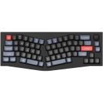 Keychron Q8 ANSI 65% Alice Layout 68 Key Black Full Assembled Knob Hot-Swap GateronGpro Mechanical Wired Normal Profile QMK Custom Keyboard Gateron G Pro Red Switch RGB