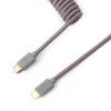 Keychron CAB-G Coiled USB-C Straight Aviator Cable - Grey Keychron CAB-G Coiled USB-C Straight Aviator Cable - Grey