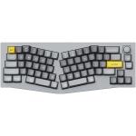 Keychron Q8-N3Z Q8 65% Alice Layout Wired Mechanical Keyboard - Grey Gateron G Pro Mechanical Brown Switches - 68 Key - Normal Profile QMK Custom Keyboard - RGB Backlight - Full Assembled - Knob - Hot-Swap
