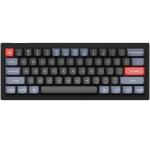 Keychron V4-B1 V4 ANSI 60% Layout 61 Key Carbon Black Full Assembled Hot-Swap Mechanical Wired Normal Profile QMK Custom Keyboard - Keychron K Pro Red Switch - RGB Backlight