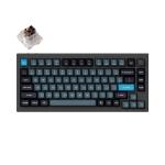 Keychron Q1P-M3 Q1 Pro 75% 81 Key Carbon Black Knob Brown Switch RGB Hot- Swap Full Alum Wireless QMK Custom Keyboard