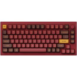 Keychron Q1 75% Wired Mechanical Keyboard - Red Gateron G Pro Brown Switches - QMK - Swappable - RGB Backlight - Knob Version