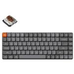 Keychron K3M-B3 K3 Max 75% Low Profile Mechanical Wireless Keyboard - RGB Backlight Gateron Low Profile Brown Switches - 84 Key - Full Assembled - 2.4GHz / Bluetooth - QMK
