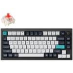 Keychron Q1M-M1 Q1 Max 75% Wireless Custom Mechanical Keyboard - Carbon Black Gateron Jupiter Red Switch - Wireless / Wired / 2.4GHz Normal Profile QMK - ANSI 75% Layout - 81 Key - Full Assembled Knob - RGB Hot-Swap