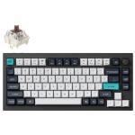 Keychron Q1M-M3 Q1 Max 75% ANSI layout 81 Key Carbon Black Full Assembled Knob Brown Switch RGB Hot-Swap Gateron Jupiter Wireless / Wired / 2.4GHz Normal Profile QMK Custom Keyboard