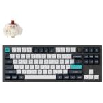 Keychron Q3M-M3 Q3 Max 80% Wireless Custom Mechanical Keyboard - Carbon Black Gateron Jupiter Brown Switch - Wireless / Wired / 2.4GHz Normal Profile QMK - ANSI 80% TKL - 87 Key - Full Assembled - Knob RGB Hot-Swap