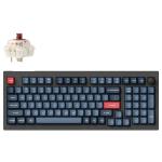 Keychron V5M-D3  V5 MAX ANSI 96% layout 100 Key Carbon Black Full Assembled KnobBrownSwitchRGBHot-Swap Gateron Jupiter Wireless / Wired / 2.4GHz Normal Profile QMK Custom Keyboard