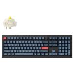 Keychron V6M-D4 V6 Max 100% ANSI Full Size 104 Key CarbonBlackFullAssembledKnobBananaSwitchRGBHot-Swap Gateron Jupiter Wireless / Wired / 2.4GHz Normal Profile QMK Custom Keyboard
