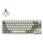 Keychron Q2M-P3 Q2 Max 65% Custom Mechanical Keyboard - Shell White Gateron Jupiter Brown Switch - Wireless / Wired / 2.4GHz - Normal Profile - QMK - ANSI - 68 Key - Full Assembled Knob - RGB - Hot-Swap