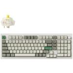 Keychron Q5M-P4 Q5 Max 96% Custom Mechanical Keyboard - Shell White Gateron Jupiter Banana Switch - Wireless / Wired / 2.4GHz - Normal Profile - QMK - ANSI 96% Layout - 100 Key - Full Assembled - Knob - RGB Hot-Swap