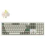 Keychron Q6M-P4 Q6 Max 100% Custom Mechanical Keyboard - Shell White Gateron Jupiter Banana Switch - Wireless / Wired / 2.4GHz - Normal Profile - QMK - ANSI Full Size Layout - 104 Key - Full Assembled Knob - RGB Hot-Swap