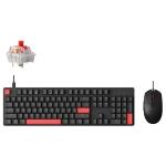 Keychron X2-C1 Lemokey X2 100% QMK RGB Backlight Wired Mechanical Red Switch Keyboard (With M55 Mouse Combo)